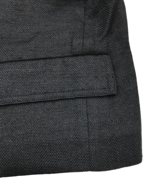 SHIPS（シップス）SHIPS (シップス) MANTECO 麻混 半袖 ショート ジャケット ブラック サイズ:36の古着・服飾アイテム