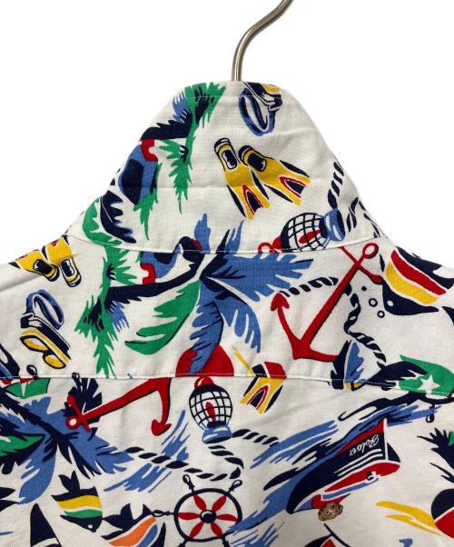 POLO RALPH LAUREN（ポロ・ラルフローレン）POLO RALPH LAUREN (ポロ・ラルフローレン) ポロベア オープンカラーシャツ ホワイト サイズ:Lの古着・服飾アイテム