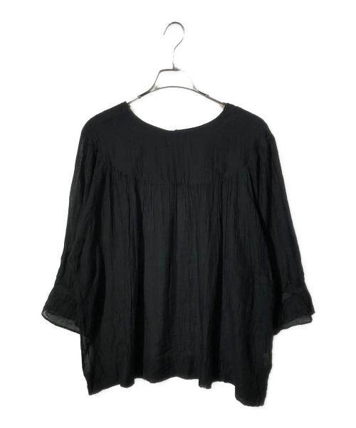 BUNON（ブノン）BUNON (ブノン) シルクコットンブラウス ブラック サイズ:SIZE Fの古着・服飾アイテム