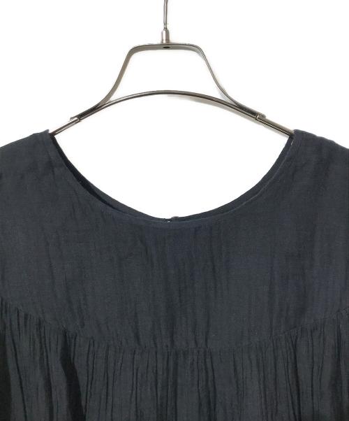 BUNON（ブノン）BUNON (ブノン) シルクコットンブラウス ブラック サイズ:SIZE Fの古着・服飾アイテム