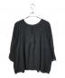 BUNON (ブノン) シルクコットンブラウス ブラック サイズ:SIZE F：7000円