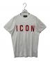 DSQUARED2（ディースクエアード）の古着「ICON Reflex Tee」｜ホワイト×レッド