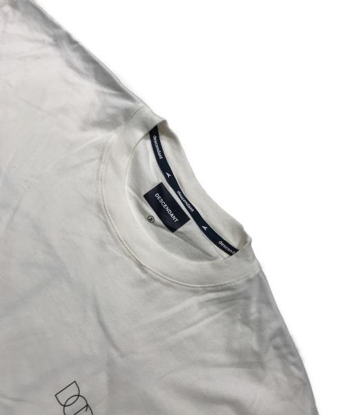 DESCENDANT（ディセンダント）DESCENDANT (ディセンダント) PORT SWITCHING SS/半袖Tシャツ ホワイト×ブルー サイズ:2の古着・服飾アイテム