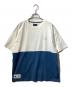 DESCENDANT（ディセンダント）の古着「PORT SWITCHING SS/半袖Tシャツ」｜ホワイト×ブルー