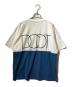 DESCENDANT (ディセンダント) PORT SWITCHING SS/半袖Tシャツ ホワイト×ブルー サイズ:2：9000円