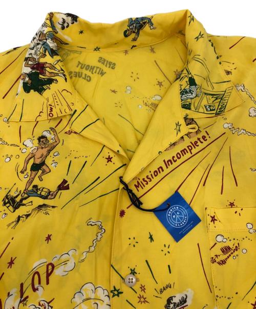 Porter Classic（ポータークラシック）Porter Classic (ポータークラシック) 落ちこぼれスパイALOHA SHIRT イエロー サイズ:Mの古着・服飾アイテム