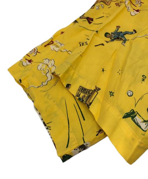 Porter Classic（ポータークラシック）Porter Classic (ポータークラシック) 落ちこぼれスパイALOHA SHIRT イエロー サイズ:Mの古着・服飾アイテム