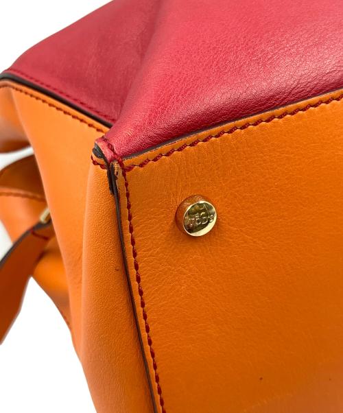 TOD'S（トッズ）TOD'S (トッズ) バイカラー2WAYショルダーバッグ レッドの古着・服飾アイテム