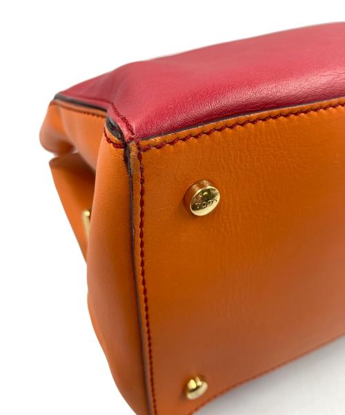 TOD'S（トッズ）TOD'S (トッズ) バイカラー2WAYショルダーバッグ レッドの古着・服飾アイテム