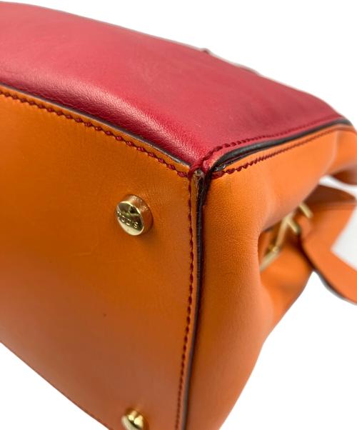 TOD'S（トッズ）TOD'S (トッズ) バイカラー2WAYショルダーバッグ レッドの古着・服飾アイテム