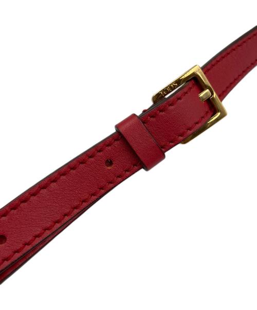 TOD'S（トッズ）TOD'S (トッズ) バイカラー2WAYショルダーバッグ レッドの古着・服飾アイテム