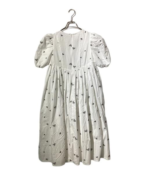 Bibiy.（ビビィ）Bibiy. (ビビィ) エミリハートドレス ホワイト サイズ:Freeの古着・服飾アイテム
