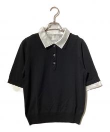 UNITED ARROWS（ユナイテッドアローズ）の古着「ポロコンビ 4WAY ニット」｜ブラック