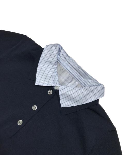 UNITED ARROWS（ユナイテッドアローズ）UNITED ARROWS (ユナイテッドアローズ) ポロコンビ 4WAY ニット/半袖ニット ネイビー サイズ:Freeの古着・服飾アイテム