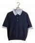 UNITED ARROWS（ユナイテッドアローズ）の古着「ポロコンビ 4WAY ニット/半袖ニット」｜ネイビー