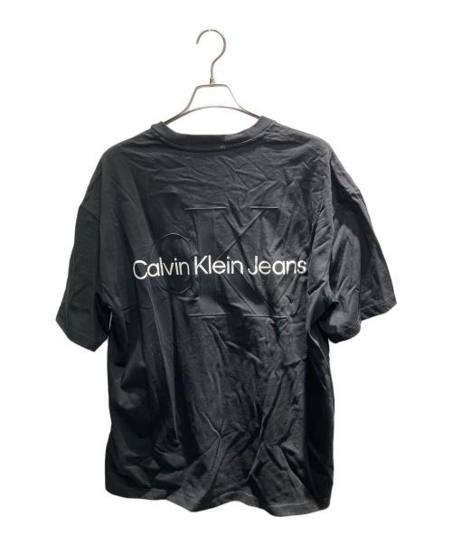 Calvin Klein Jeans（カルバンクラインジーンズ）Calvin Klein Jeans (カルバンクラインジーンズ) エンボスロゴ Tシャツ ブラック サイズ:XLの古着・服飾アイテム
