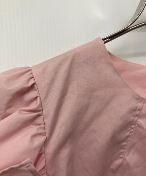 CADUNE（カデュネ）CADUNE (カデュネ) コードフリルブラウス ピンク サイズ:36の古着・服飾アイテム