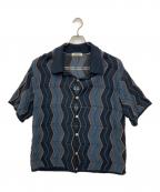 NKNITンニット）の古着「wave pattern knit shirt」｜マルチカラー