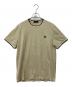 FRED PERRY（フレッドペリー）の古着「ツインティップド Tシャツ」｜ベージュ
