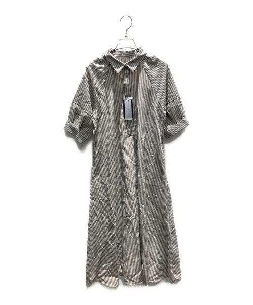 ROSSO（ロッソ）ROSSO (ロッソ) イージーリネンシャツワンピース ブラウン サイズ:Freeの古着・服飾アイテム