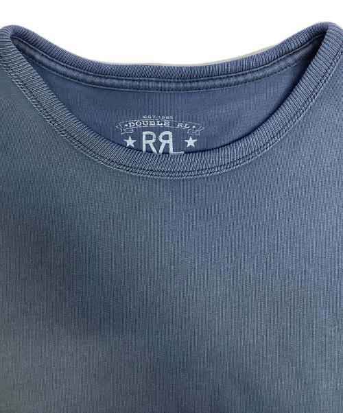RRL（ダブルアールエル）RRL (ダブルアールエル) ロゴ刺繍Tシャツ ネイビー サイズ:Sの古着・服飾アイテム
