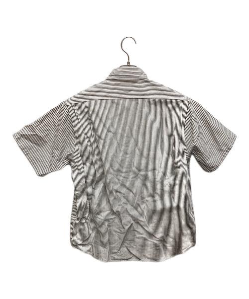 SUGAR CANE（シュガーケーン）SUGAR CANE (シュガーケーン) 半袖ストライプシャツ ホワイト サイズ:Mの古着・服飾アイテム