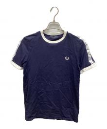 FRED PERRY（フレッドペリー）の古着「Taped Ringer T-Shirt」｜ネイビー