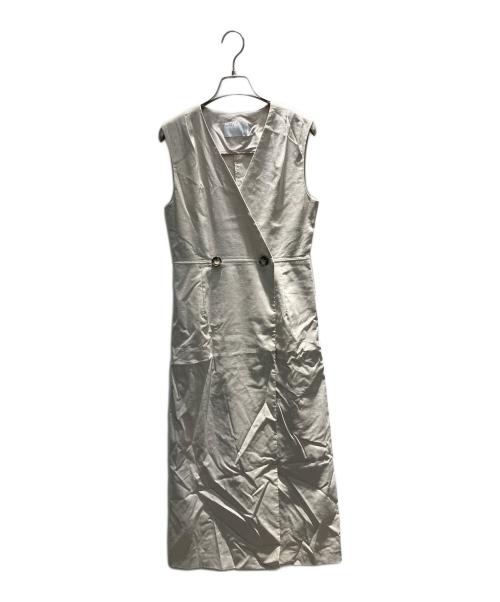 Noble（ノーブル）Noble (ノーブル) 26SS 麻ストレッチロングジレワンピース ベージュ サイズ:36の古着・服飾アイテム
