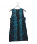 VERSUS VERSACE (ヴェルサス ヴェルサーチェ) ノースリーブワンピース フローラルゼブラ ブラック サイズ:44：8000円
