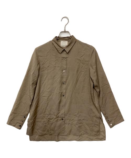 Conte（コンテ）Conte (コンテ) キュプラシルク シャツ カーキ サイズ:FREEの古着・服飾アイテム