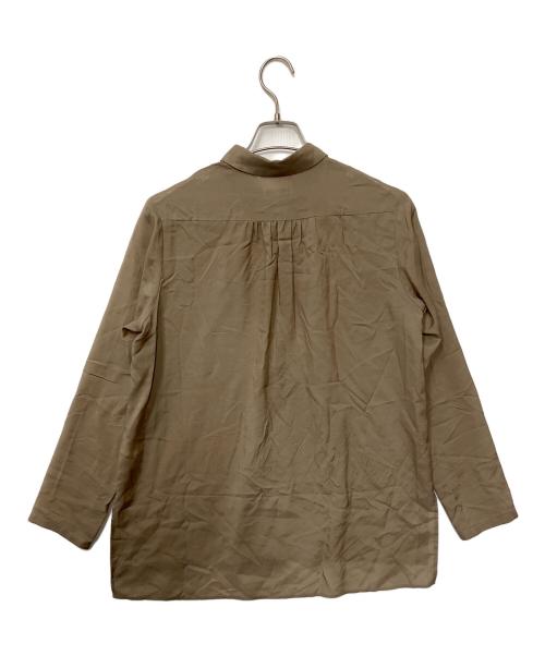 Conte（コンテ）Conte (コンテ) キュプラシルク シャツ カーキ サイズ:FREEの古着・服飾アイテム