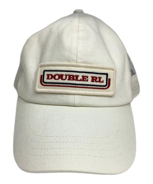 RRL（ダブルアールエル）RRL (ダブルアールエル) パネルロゴ メッシュトラッカーキャップ オフホワイトの古着・服飾アイテム