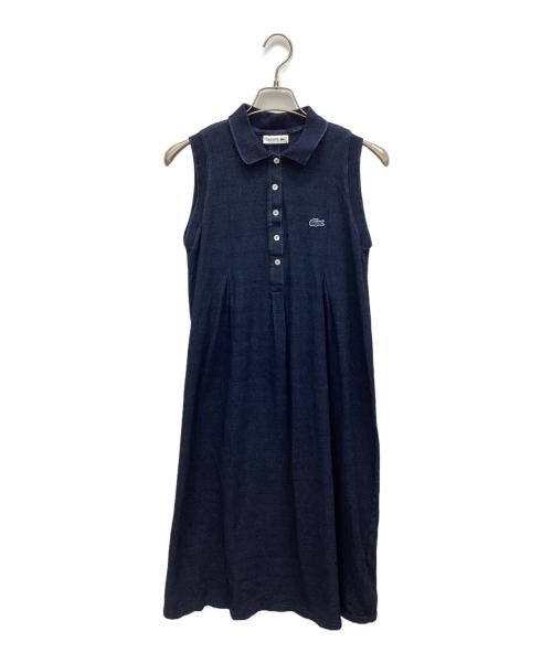 LACOSTE（ラコステ）LACOSTE (ラコステ) インディゴノースリーブポロドレス インディゴ サイズ:38の古着・服飾アイテム