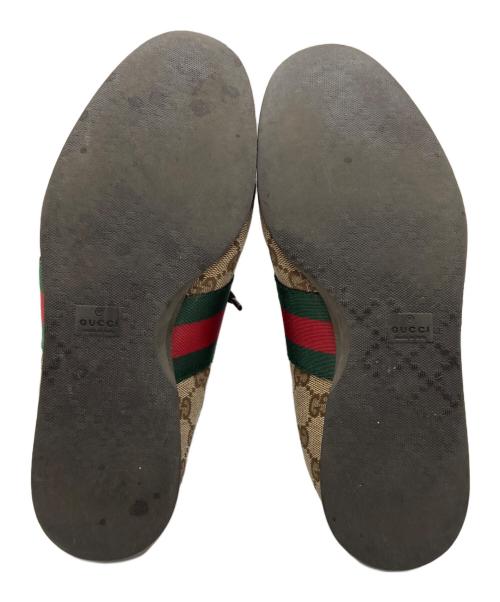 GUCCI（グッチ）GUCCI (グッチ) GGキャンバスローカットスニーカー ブラウン サイズ:36の古着・服飾アイテム