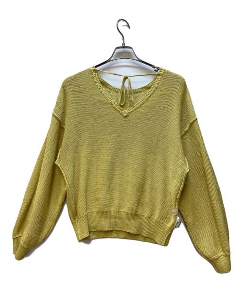 IENA（イエナ）IENA (イエナ) テープヤーン パフ 2WAY プルオーバー イエロー サイズ:FREE 未使用品の古着・服飾アイテム