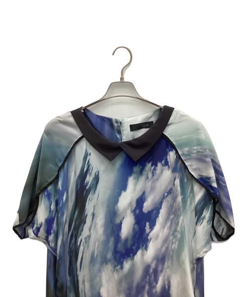 Ujoh（ウジョー）Ujoh (ウジョー) プリントワンピース ブルー サイズ:2の古着・服飾アイテム