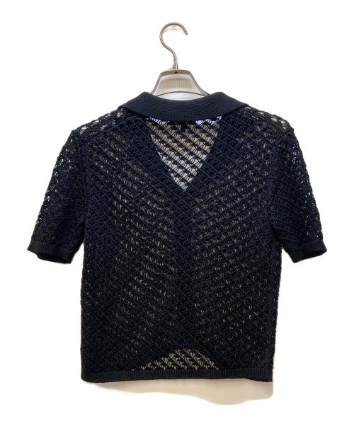 theory（セオリー）theory (セオリー) ニットシャツ/Sheen Cotton Camp Collar Shirt ブラック サイズ:Sの古着・服飾アイテム