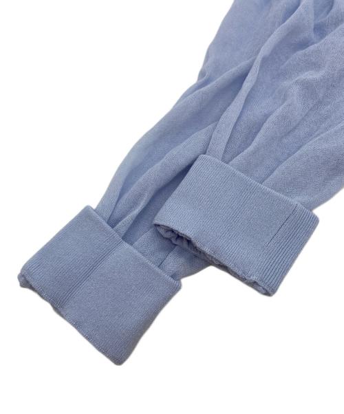 theory（セオリー）theory (セオリー) ジップパーカー/Sheer Crepe Zip Up Hoodie ライトブルー サイズ:Sの古着・服飾アイテム