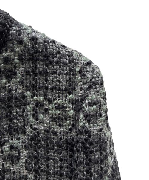 GUCCI（グッチ）GUCCI (グッチ) GG Tweed Jacket/GG ツイードジャケット/761164 ZAPA4 グレー サイズ:38の古着・服飾アイテム
