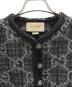 中古・古着 GUCCI (グッチ) GG Tweed Jacket/GG ツイードジャケット/761164 ZAPA4 グレー サイズ:38：170000円