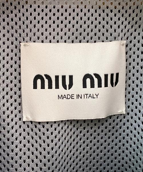 MIU MIU（ミュウミュウ）MIU MIU (ミュウミュウ) コーデュラブルゾンジャケット グレー サイズ:36の古着・服飾アイテム
