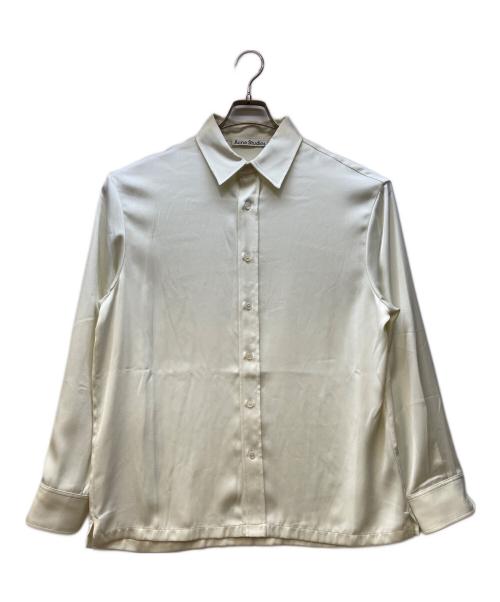Acne studios（アクネ ストゥディオズ）Acne studios (アクネ ストゥディオズ) Satin Shirt ホワイト サイズ:46の古着・服飾アイテム