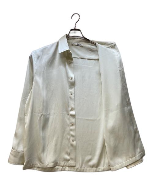Acne studios（アクネ ストゥディオズ）Acne studios (アクネ ストゥディオズ) Satin Shirt ホワイト サイズ:46の古着・服飾アイテム
