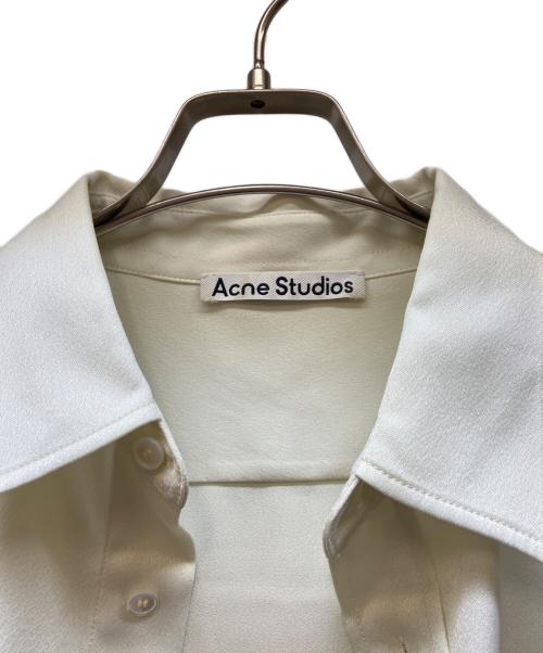 Acne studios（アクネ ストゥディオズ）Acne studios (アクネ ストゥディオズ) Satin Shirt ホワイト サイズ:46の古着・服飾アイテム