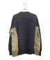 sacai (サカイ) Sponge Sweat x Nylon Twill Pullover カーキ×ネイビー サイズ:1：33000円