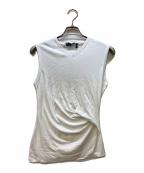 theoryセオリー）の古着「タンクトップ/Soft Rib Vneck Cutout Top」｜ホワイト