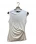 theory（セオリー）の古着「タンクトップ/Soft Rib Vneck Cutout Top」｜ホワイト