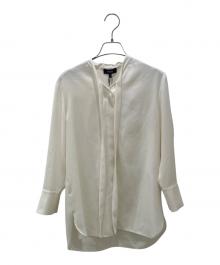 theory（セオリー）の古着「Prime Georgette Tie Blouse ボウタイブラウス」｜アイボリー