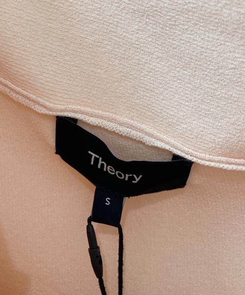 theory（セオリー）theory (セオリー) WOOSTER CREPE KNIT ASYMMETRIC LS ピンク サイズ:Sの古着・服飾アイテム