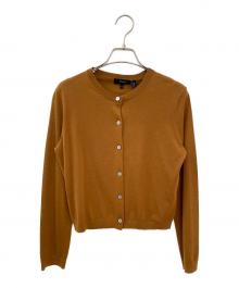 theory（セオリー）の古着「REGAL WOOL CROP CARDI S」｜ブラウン